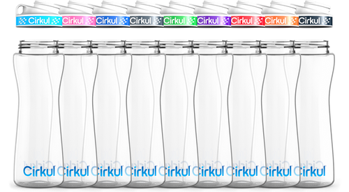 Custom 22oz. Plastic Bottle & Comfort Grip Lid 3BAF